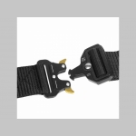 Vojenský taktický opasok čierny s kovovou rýchlozapínacou prackou univerzálna veľkosť, max.dĺžka 115cm Vojenský taktický opasok čierny s kovovou rýchlozapínacou prackou univerzálna veľkosť, max.dĺžka 115cm